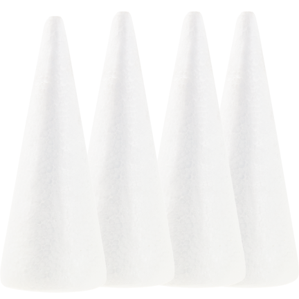 TG26227 Polystyrolkegel Polystyrolkegel 17CM Weihnachtsbaum groß für Dekoration 4pcs