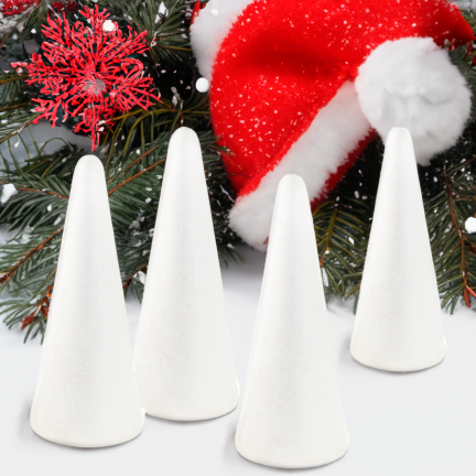 TG26227 Polystyrolkegel Polystyrolkegel 17CM Weihnachtsbaum groß für Dekoration 4pcs