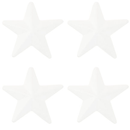 TG26248 STYROPIAN STARS 9CM 4 STARS Styroporsterne zum Dekorieren