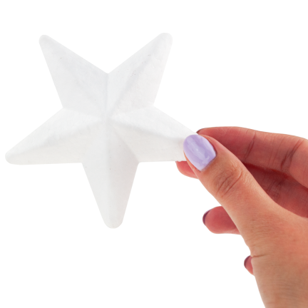 TG26248 STYROPIAN STARS 9CM 4 STARS Styroporsterne zum Dekorieren