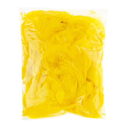 TG35906-2 dekorativní peří 10G žlutavé dicot ruční práce Velikonoce