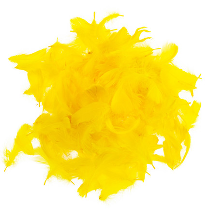 TG35906-2 dekorativní peří 10G žlutavé dicot ruční práce Velikonoce