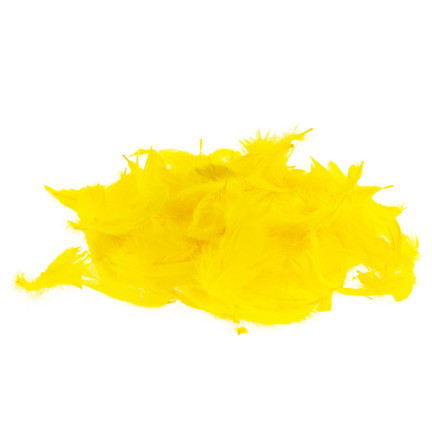 TG35906-2 dekorativní peří 10G žlutavé dicot ruční práce Velikonoce