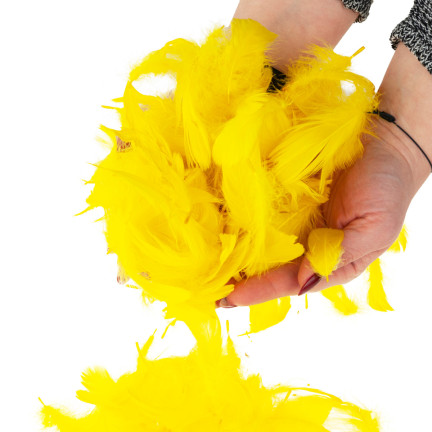 TG35906-2 dekorativní peří 10G žlutavé dicot ruční práce Velikonoce