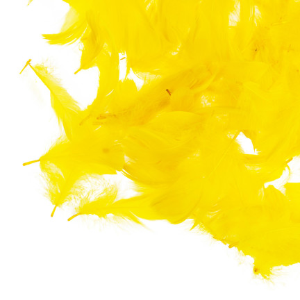 TG35906-2 dekorativní peří 10G žlutavé dicot ruční práce Velikonoce