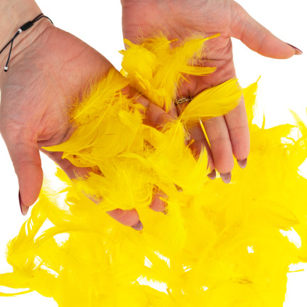 TG35906-2 dekorativní peří 10G žlutavé dicot ruční práce Velikonoce