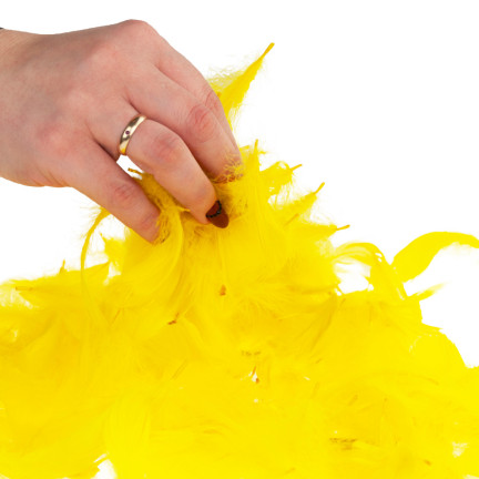 TG35906-2 dekorativní peří 10G žlutavé dicot ruční práce Velikonoce