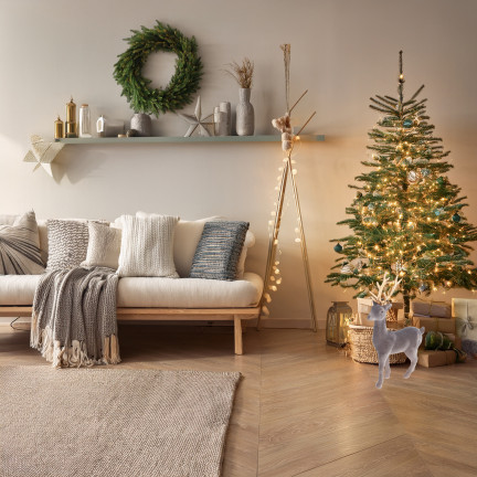 TG61448-9 SOB OBRÁCENÝ ZLATÉ PAROŽÍ PLASTOVÝ JELEN VELUR