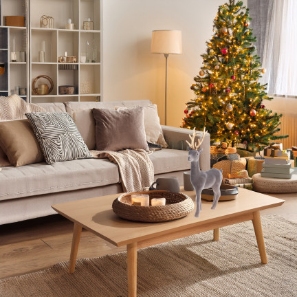 TG61448-9 SOB OBRÁCENÝ ZLATÉ PAROŽÍ PLASTOVÝ JELEN VELUR