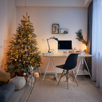 TG61448-9 SOB OBRÁCENÝ ZLATÉ PAROŽÍ PLASTOVÝ JELEN VELUR