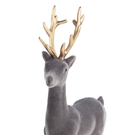 TG61448-9 SOB OBRÁCENÝ ZLATÉ PAROŽÍ PLASTOVÝ JELEN VELUR