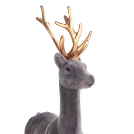 TG61448-9 SOB OBRÁCENÝ ZLATÉ PAROŽÍ PLASTOVÝ JELEN VELUR