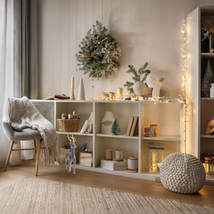 TG61448-9 SOB OBRÁCENÝ ZLATÉ PAROŽÍ PLASTOVÝ JELEN VELUR