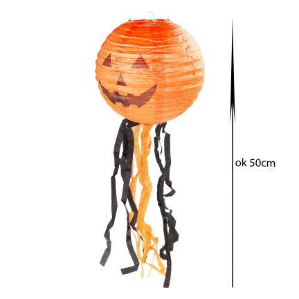 TG44485 DÝŇOVÁ LUCERNA ZÁVĚSNÁ DEKORACE HALLOWEENSKÁ DEKORACE