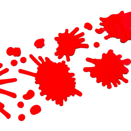 TG44529 HALLOWEEN FENSTERDEKORATION BLUT SCHRIFTZUG