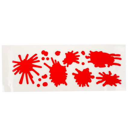 TG44529 HALLOWEEN FENSTERDEKORATION BLUT SCHRIFTZUG