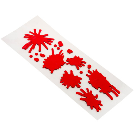 TG44529 HALLOWEEN FENSTERDEKORATION BLUT SCHRIFTZUG
