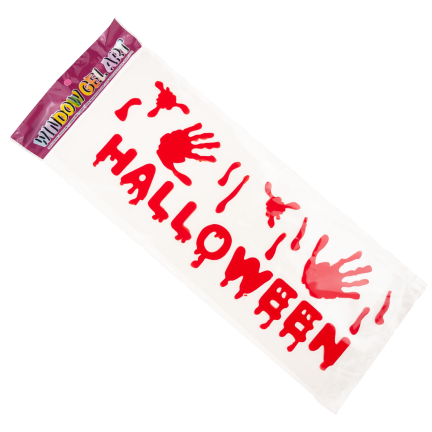 TG44529 HALLOWEEN FENSTERDEKORATION BLUT SCHRIFTZUG