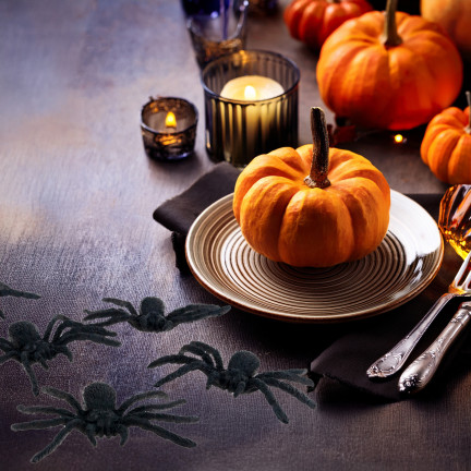 TG44534 HALLOWEEN PAVOUCI 4KS DEKORACE VELKÉ STRAŠIDELNÉ