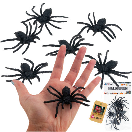 TG44534 HALLOWEEN PAVOUCI 4KS DEKORACE VELKÉ STRAŠIDELNÉ