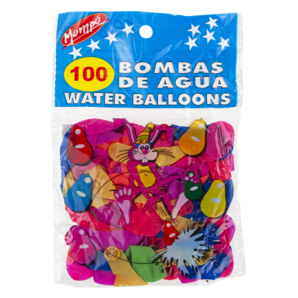 TG48074 WASSERBOMBEN-BALLONS PASTELLFARBENE WASSERBALLONS SET MIT 100 STÜCK.