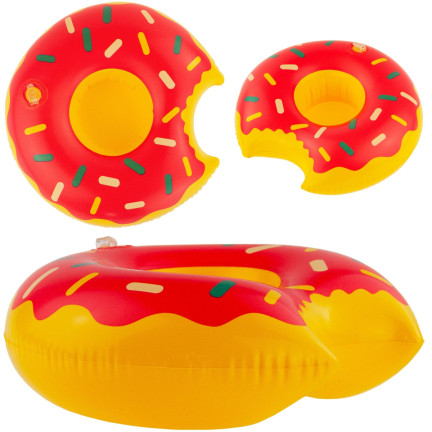 TG48118R DRŽÁK NA HRNEK DONUT RŮŽOVÝ DONUT PLOVOUCÍ