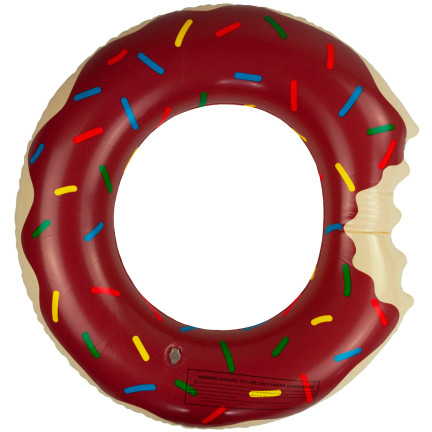 TG48122B Brown Inflatable Donut Beach Ring