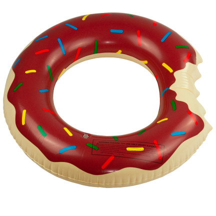 TG48122B Brown Inflatable Donut Beach Ring