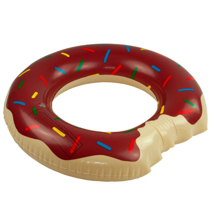 TG48122B Brown Inflatable Donut Beach Ring