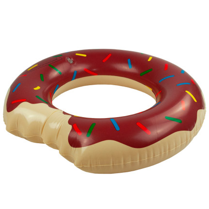TG48122B Brown Inflatable Donut Beach Ring