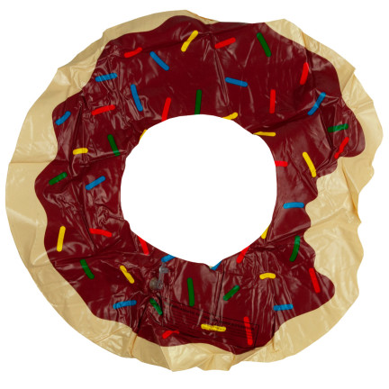 TG48122B Brown Inflatable Donut Beach Ring