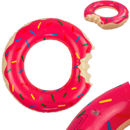 TG48122R PLÁŽOVÉ NAFUKOVACÍ KOLO DONUT RŮŽOVÉ