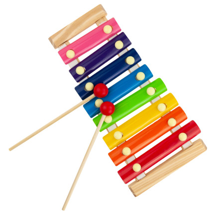 TG50019 BUNTES PÄDAGOGISCHES HOLZ-HACKBRETT FÜR BABY