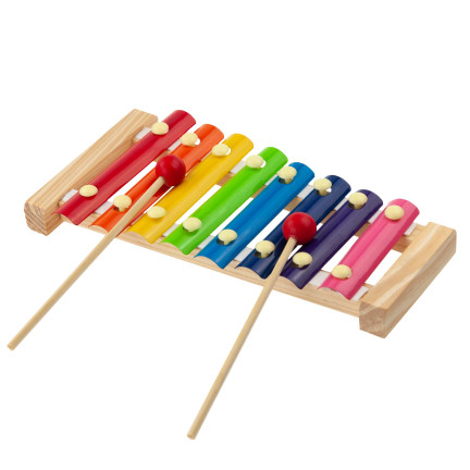 TG50019 BUNTES PÄDAGOGISCHES HOLZ-HACKBRETT FÜR BABY