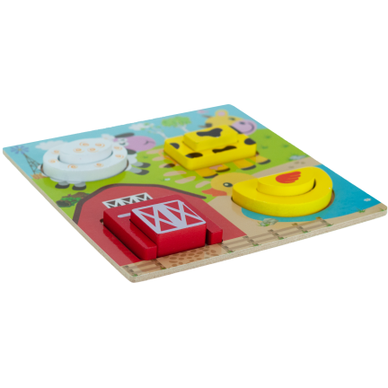 TG50027 puzzle dřevěné stavebnice hospodářských zvířat