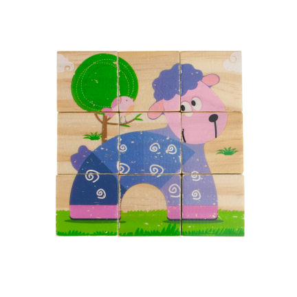 TG50032 TREE COMPOSITE PUDDLE 6v1 puzzle se zvířaty