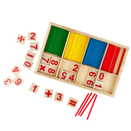 TG50050 DŘEVĚNÁ SADA MATEMATICKÝCH TYČINEK