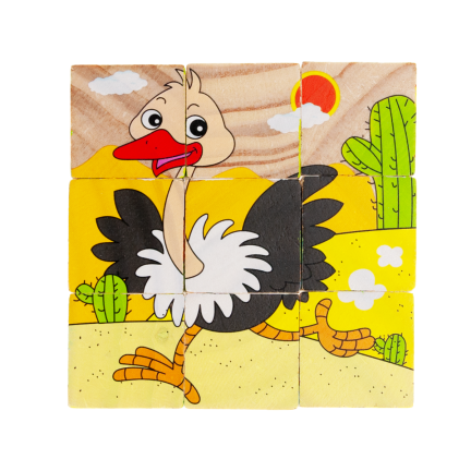 TG50051 TREKEY PULZZLE ANIMALS 6W1 Zoo für Kinder 9 Elemente