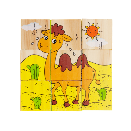 TG50051 TREKEY PULZZLE ANIMALS 6W1 Zoo für Kinder 9 Elemente