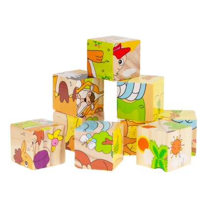 TG50051 TREKEY PULZZLE ANIMALS 6W1 Zoo für Kinder 9 Elemente