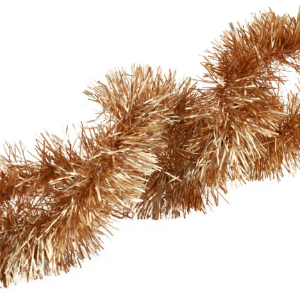 TG51877-GOLD METALLIC WEIHNACHTSBAUMKETTE DICKE GIRLANDE 2M