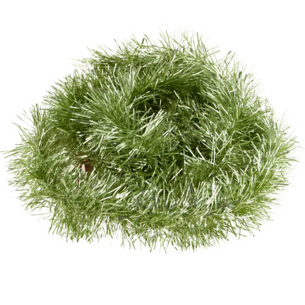 TG51877-GRÜNE WEIHNACHTSBAUMKETTE SILBER GRÜN DICHTE WEIHNACHTSBAUMGIRLANDE 2M