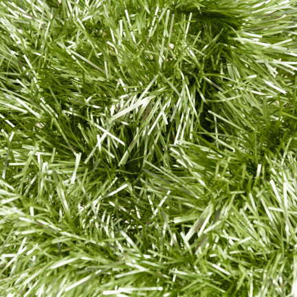 TG51877-GRÜNE WEIHNACHTSBAUMKETTE SILBER GRÜN DICHTE WEIHNACHTSBAUMGIRLANDE 2M