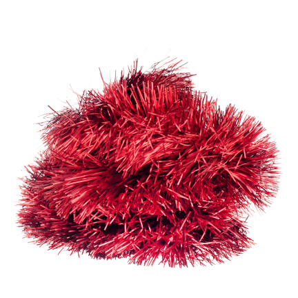Weihnachtsbaumkette rot metallic 2 meter dick für einen weihnachtsbaum