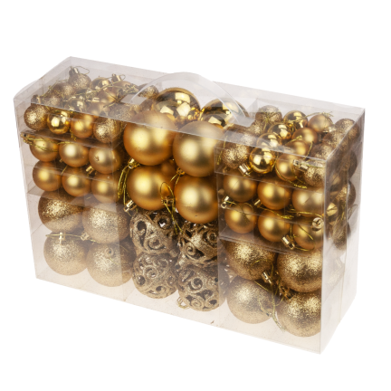 TG66272-3 GOLDEN CHRISTMAS BOMBES XXL SET 100 Stück BOMBEN 6/4/3cm 100 Stück