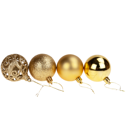 TG66272-3 GOLDEN CHRISTMAS BOMBES XXL SET 100 Stück BOMBEN 6/4/3cm 100 Stück