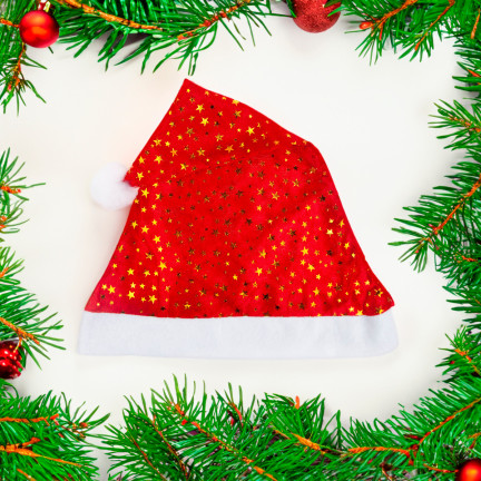 TG53088 STARS MICHAEL'S STARS HAT WITH STARS BAND STARS Weihnachtsoutfit