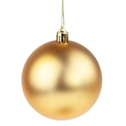 TG63127-2 Christbaumkugeln Christbaumkugel gold 8CM 6er Set Kugeln nicht klebend Strobe