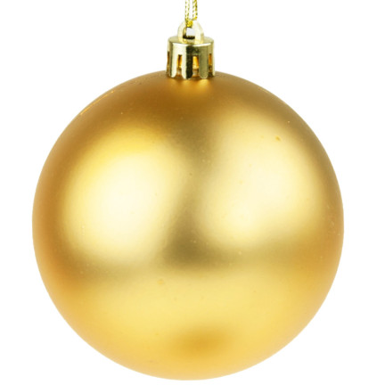 TG74324-3 CHRISTBAUMKUGELN 12 STK. 3CM SET GOLD GLITTER MATT GLITTER FÜR WEIHNACHTSBAUM