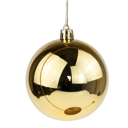 TG63127-2 Christbaumkugeln Christbaumkugel gold 8CM 6er Set Kugeln nicht klebend Strobe